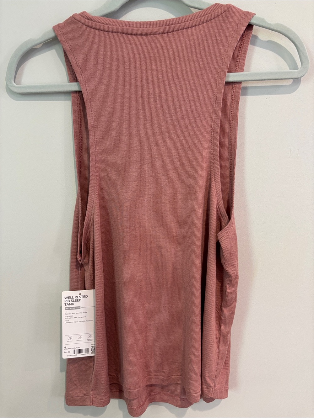 NWT Athleta Well Rested Ribbed Sleep Tank Size S - Picture 5 of 9